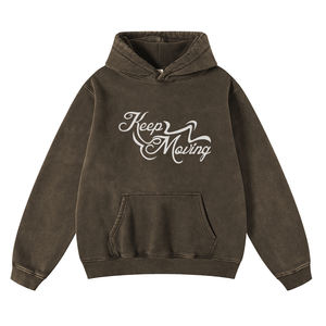 Pullover Acid <b>Wash</b> Hoodies Oversize Heavy Weight Adult Men Acid <b>Wash</b> Hoodie With Front Pocket And Screen Printed Logo - Product Image 4