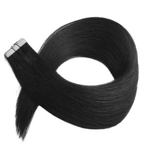 ผมต่อแบบเทปอิน บราซิลเลี่ยน เรมี่ สีดำสนิท 8 นิ้ว แบบ Pre-Bonded Single Drawn - Product Image 1