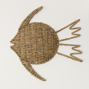 Sea grass <b>art</b> for <b>walls</b> room woven seagrass <b>wall</b> hanging wholesale natural straw interior decor - Product Image 6