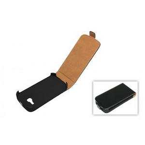 Funda Delgada Negra Tipo Flip para Samsung S7390 Galaxy Trend Lite con Gestión de Cables y Accesorios - Product Image 1