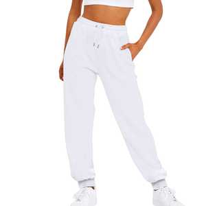 Pantalon de survêtement doux pour femmes avec ceinture élastique et conception ample, idéal pour une tenue décontractée-Fournisseurs de vêtements de mode en gros - Product Image 3