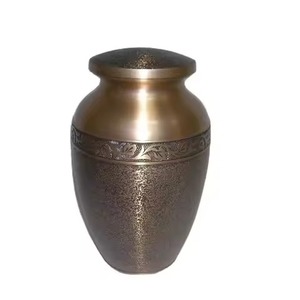 Urnes de crémation de couleur bleu clair forme classique fournitures funéraires à bas prix cendres commémoratives urne de crémation souvenir et pot - Product Image 2