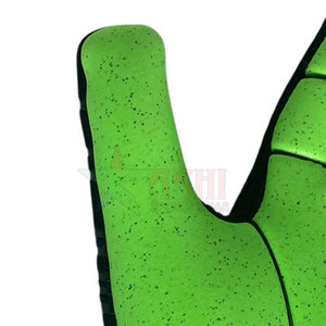 Gants de gardien de but de football en cuir à haute adhérence, ajustement ergonomique, antidérapants, coupe-vent, pour l'extérieur - Product Image 5