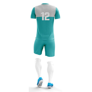 Uniforme de football personnalisé à taille élastique, imprimé, coupe ajustée, taille jeune, entraînement, colorblock ajustable, maillots de football - Product Image 6