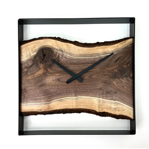 Reloj de pared de madera de mango simple Regalo de Navidad Reloj colgante de pared de madera Artesanía moderna Último precio - Product Image 2
