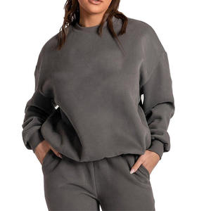 Jersey de poliéster 100% al por mayor con capucha para mujer, sudaderas con capucha de invierno informales de talla grande con logotipo personalizado en la parte delantera - Product Image 1