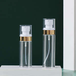 60ml 80ml <b>100ml</b> 120ml Cosmetic Pump <b>Bottle</b> with Cap Brush Hot Stamping Semi-Transparent Black PET Custom Serum <b>Bottle</b> Wholesaler - Product Image 6