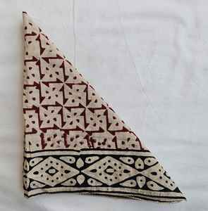 Bandana en coton imprimé à la main, écharpe bohème à motif paisley, écologique, bandeau pour cheveux, cadeau pour elle - Product Image 2