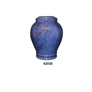 Venta al por mayor de urna de cremación de mármol azul para adultos para cenizas humanas, urna grande decorativa para uso multiusos con bolsa gratis - Product Image 1