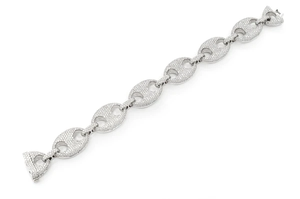 Eslabón Mariner para Pulsera, Elegante y Exquisito, Chapado en Oro de 18K con Diamante Cultivado en Laboratorio para Pulsera, Joyería Fina de Calidad para Fiestas - Product Image 4