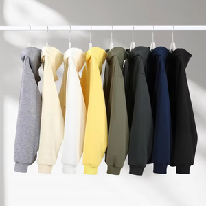 Sudadera con Capucha de Alta Calidad, 100% Algodón, Corta, Ecológica, de Forro Polar Grueso para Invierno, Unisex, Estilo Urbano Desgastado, 430 Gramos, para Hombre - Product Image 6