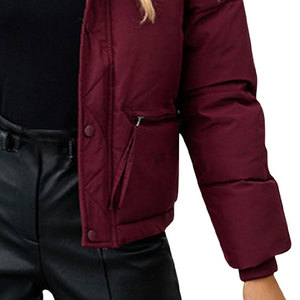 Custom Logo <b>Warm</b> Thicken Bubble Windproof <b>Warm</b> Winter Down Coat Women Puffer <b>Jacket</b> Quilted Cotton Padded - Product Image 6