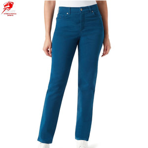 Pantalones Vaqueros de Mujer con Tela Elástica de Confort Avanzado y Ajuste Flexible para Uso Diario y Actividades de Estilo de Vida Casual Moderno - Product Image 1