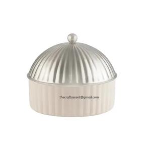 Casserole en acier fini argent et or de haute qualité avec couvercle et chauffe-plats en métal et serveur Hotpots modernes de vente chaude 2024 - Product Image 2