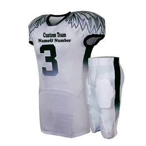 Design personnalisé qualité vente en gros jeunes pratique sublimation maillots de football américain uniforme 2025 - Product Image 1