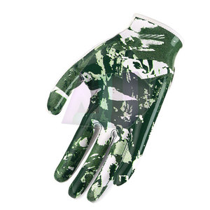 Guantes de Fútbol Americano de Cuero de Alta Calidad, Agarre Antideslizante, Ligeros, Transpirables, Correa de Muñeca Ajustable, Agarre Fuerte - Product Image 5