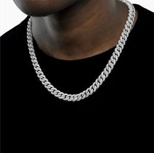 Yu Ying Miami - Collar de Plata con Diamantes <span class=keywords><strong>VVS</strong></span> y Moissanita, Diseño de Joyería Hiphop para Hombre, Cadena Cubana - Product Image 4