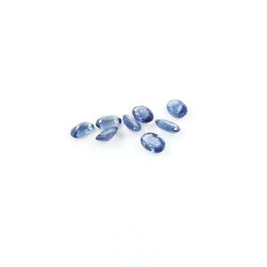 Saphir bleu naturel non traité, pierres précieuses en vrac, ovales calibrées 3x5mm et 4x6mm, taille ovale, hauteur 8mm - Product Image 1