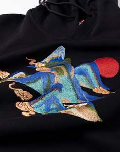 Sudadera con capucha de mezcla de algodón para hombre, bordado Diseño Gráfico de peso pesado para invierno - Product Image 2