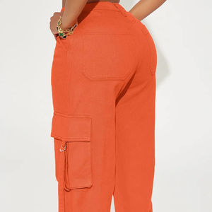 Women's <b>Cargo</b> <b>Pant</b> in Wholesale Rate Solid Color <b>Cargo</b> <b>Pants</b> New Arrival Hot Sales Autumn Winter High <b>Waist</b> Ladies <b>Cargo</b> <b>Pant</b> - Product Image 2