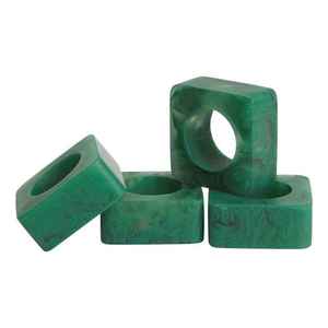 Anillo de Servilleta de Resina con Corte de Diamante, Colores Rojo y Amarillo, para Decoración de Mesa, en Existencia para Hogar, Restaurante, Hotel, Anillo de Servilleta para Fiestas - Product Image 2