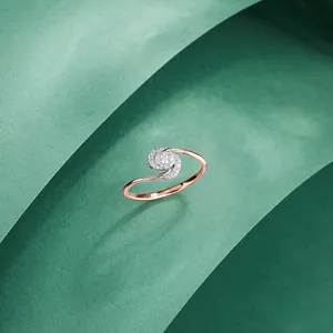 Twisty Allure Cocktail Diamond <b>Ring</b>-<b>Wreath</b> Accessories - Product Image 1