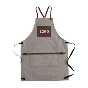 Delantales de Jardín Duraderos de Lona de Algodón para Hombre y Mujer con Logotipo OEM y Bolsillos para Herramientas - Product Image 2