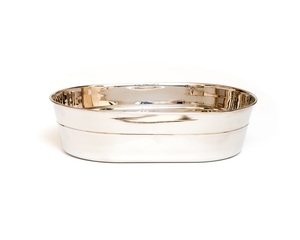 Bañera ovalada de acero inoxidable ecológica de primera calidad SS202 grado 23x14x8 cm plato de Metal para servir alimentos para pulir - Product Image 2