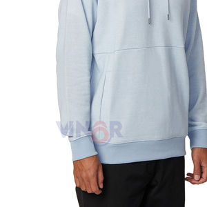 Pull à capuche décontracté pour hommes 100% coton polyester polaire Logo personnalisé brodé Pull sweat-shirt d'hiver - Product Image 5