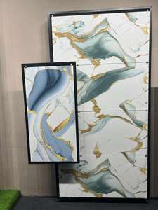 Azulejos de suelo vitrificados de porcelana pulida esmaltada moderna, exportador de la India, Serie de alto brillo de 600X1200mm para suelo de pared de salón - Product Image 2