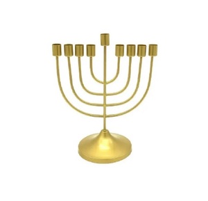 Best Seller Handmade Jewish <b>Candlestick</b> Holder 21 High Menorah Durable <b>Brass</b> Aluminium Home Decor Gifts Chanukah Hanukkah - Product Image 2