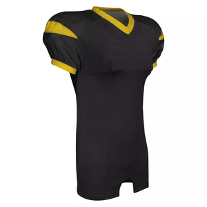Vente en gros OEM de maillots de football américain en tissu à mailles sublimé en polyester personnalisé respirant à séchage rapide pour les équipes scolaires - Product Image 1