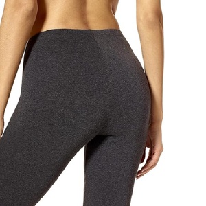 Fait sur mesure 95% coton 5% Spandex gris anthracite couleur taille moyenne dames Leggings meilleur prix d'usine Bangladesh - Product Image 6