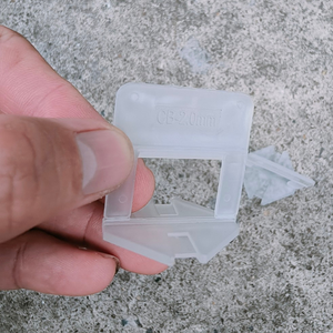 OEM ODM Clips de système de nivellement de carreaux de sac de couleur personnalisée 100 pièces Support en plastique PP vierge 1.0mm 4.5mm d'épaisseur Carrelage industriel - Product Image 2