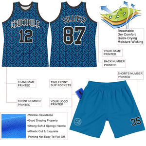 Logo personnalisé maillot de sublimation sans manches maille de basket-ball ensembles de basket-ball d'entraînement uniformes taux de gros respirant - Product Image 3