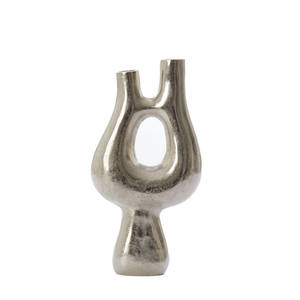 การออกแบบแจกันโลหะเหล็กที่สร้างขึ้นสำหรับนักสะสมและการตกแต่งและเสร็จขัดทองสำหรับอุปกรณ์ตกแต่งบ้านสไตล์วินเทจที่ไม่ซ้ำกัน - Product Image 5