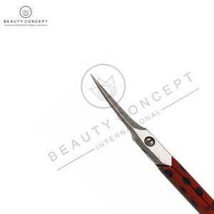 Tijeras para cutículas de excelente calidad de Beauty Concept International Red Black Color Factory Mejor precio Hoja de acero inoxidable - Product Image 5