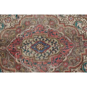 Alfombra Turca Vintage Extra Grande de 7.2x10.1 pies (220x308 cm), Alfombra Roja Ikat - Product Image 5