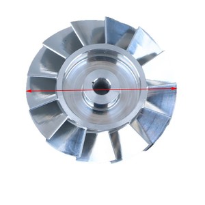 Aspas de Ventilador de Conducto de Alta Velocidad XBM de 27 mm de Diámetro, Aleación de Aluminio, 100k RPM, Mecanizado CNC, Sin Recubrimiento, Nuevas - Product Image 2