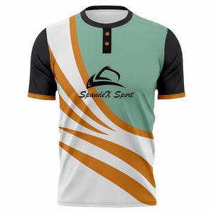 Jersey de béisbol de 2 botones de alta calidad personalizado al por mayor para unisex y sublimación - Product Image 1