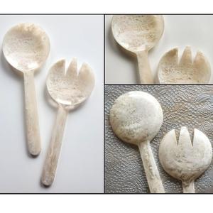 Directly India Best Quality Handcrafted Resin <b>Fork</b> Spoon Highly Polished Wooden Utensils Kitchen Serving Custom Logo Home Hotel - Product Image 4