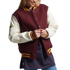 Veste universitaire personnalisée à la mode pour femmes blouson décontracté imprimé coloré uniforme de baseball blouson universitaire pour femmes respirante - Product Image 1