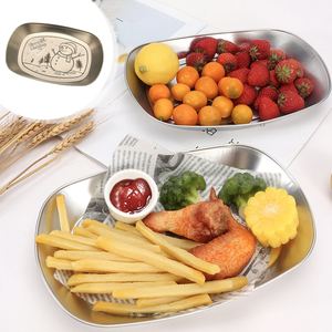 Plateau de service en métal en forme de bonhomme de neige de Noël, plat décoratif de fête pour les biscuits, les collations, la décoration de table, cadeau - Product Image 4