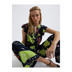 Vestido de Viscosa para Mujer BGN FLOUNCE con Cintura Elástica Detallada, Monos y Trajes de una Pieza, Modelo Turquía S23X418 - Product Image 6