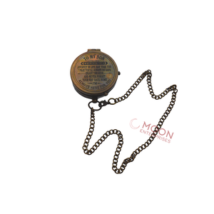 Super Ofertas Brújula con estilo antiguo Brújula de diseño clásico hecha de metal de latón con cadena a la venta por exportadores indios - Product Image 2