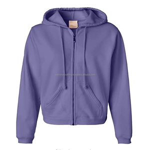 Nouvelles femmes recadrée sweats à capuche personnalisé femmes élégant goutte épaule à capuche corps court pour dames meilleure qualité sweats à capuche à bas prix - Product Image 3