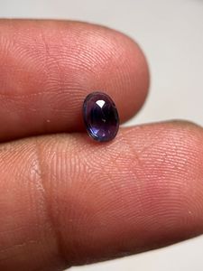 Saphir naturel de Tanzanie, couleur bio, taille ovale facetté, pierre précieuse pour la fabrication de bijoux - Product Image 6