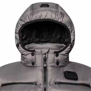 High Quality Breathable Winter <b>Men</b> Puffer <b>Vest</b> with Customizable Logo Washed Finish Solid Color Outerwear - Product Image 6