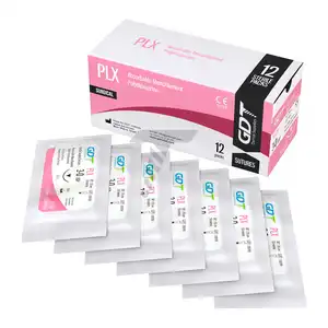 Phẫu thuật có thể hấp thụ Monofilament polydioxanone plx khâu, mỗi gói bao gồm-hộp với 12 gói chỉ khâu plx + kim