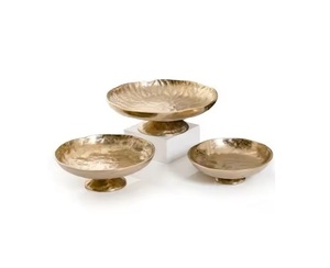 Bol à vaisselle en métal décor double ton Plateau Tendance Nouvelle salade Fruits Chocolat Noix Assiettes de service Cuisine Mariage Décoration de tous les jours - Product Image 6